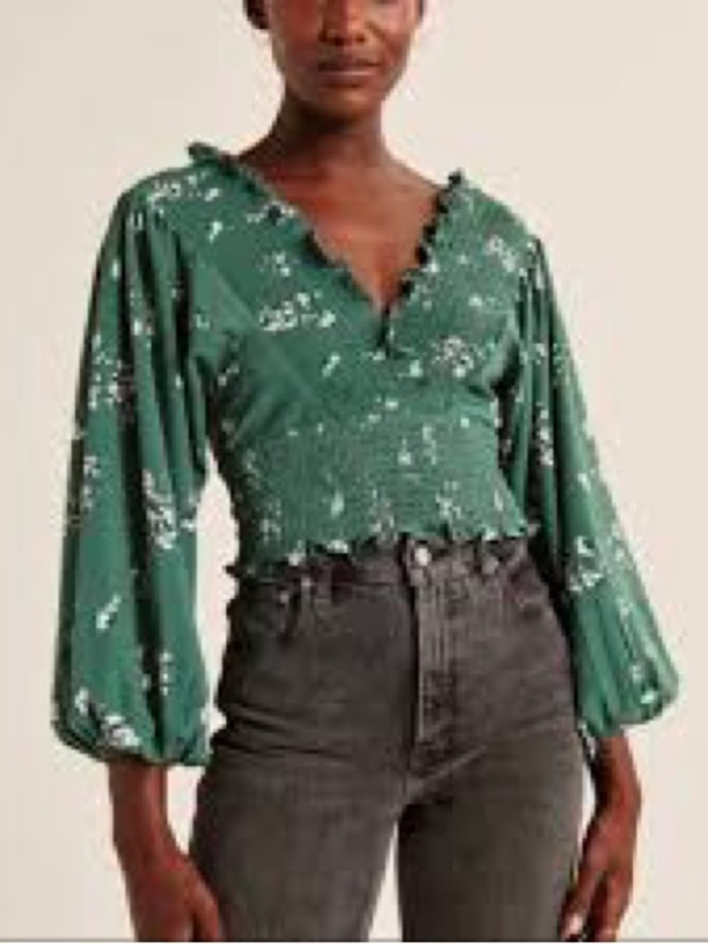 Abercrombie Floral Smocked Puff Sleeve Tops Bundle Small Cottagecore - Picture 7 of 7